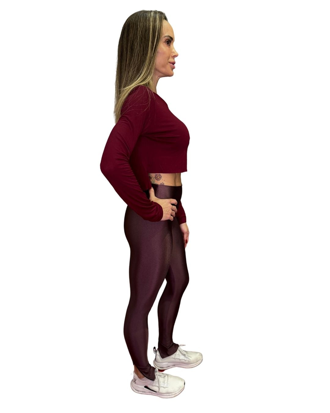 CAMISETA CRIS CROPPED ML - VISCOSE COM ELASTANO