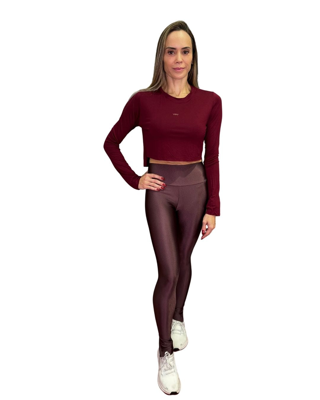 CAMISETA CRIS CROPPED ML - VISCOSE COM ELASTANO