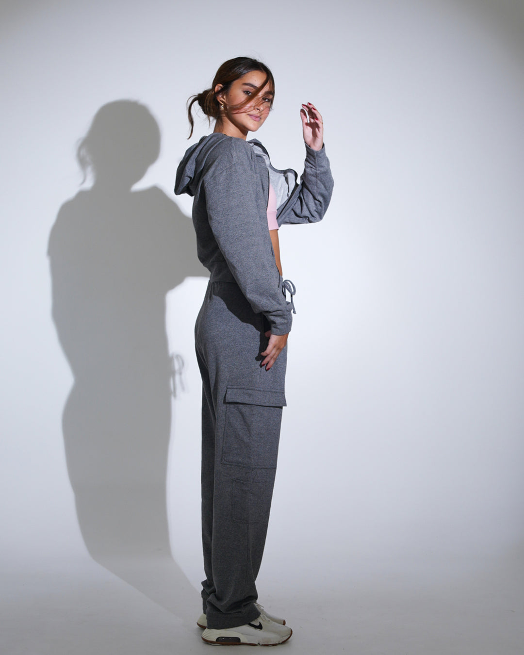 CALÇA ANINHA COM BOLSO - MOLETOM