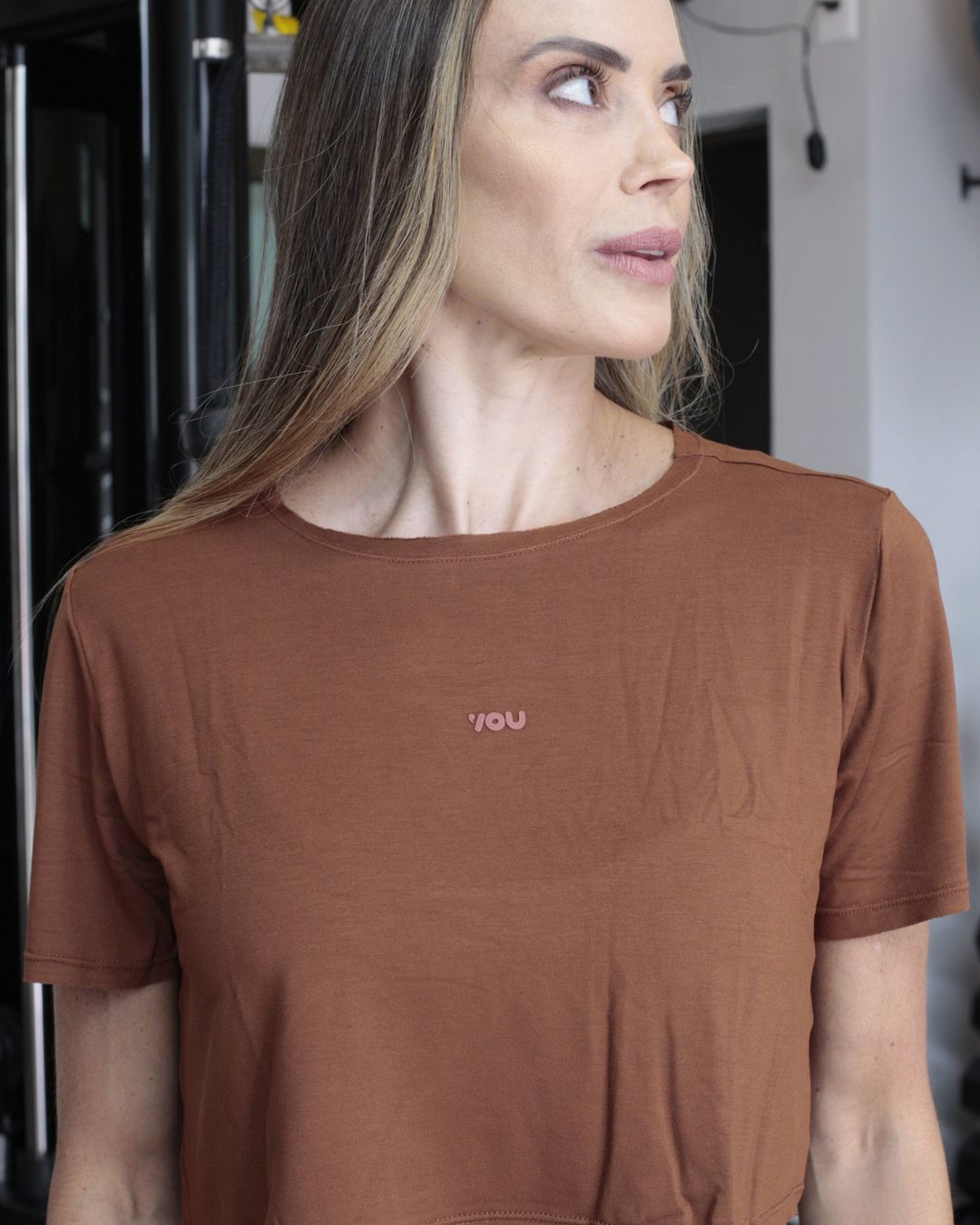 Camiseta Lita Cropped - Viscose com elastano