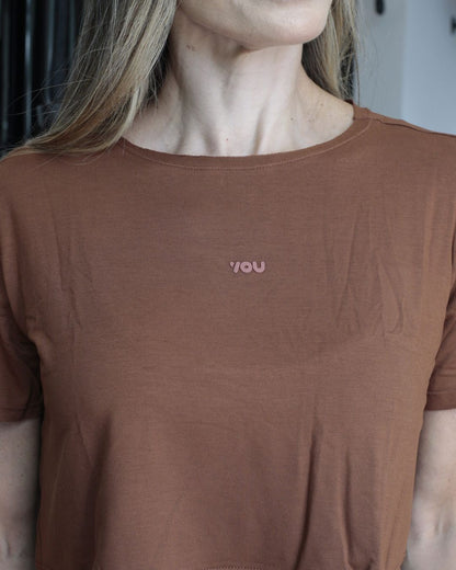 Camiseta Lita Cropped - Viscose com elastano