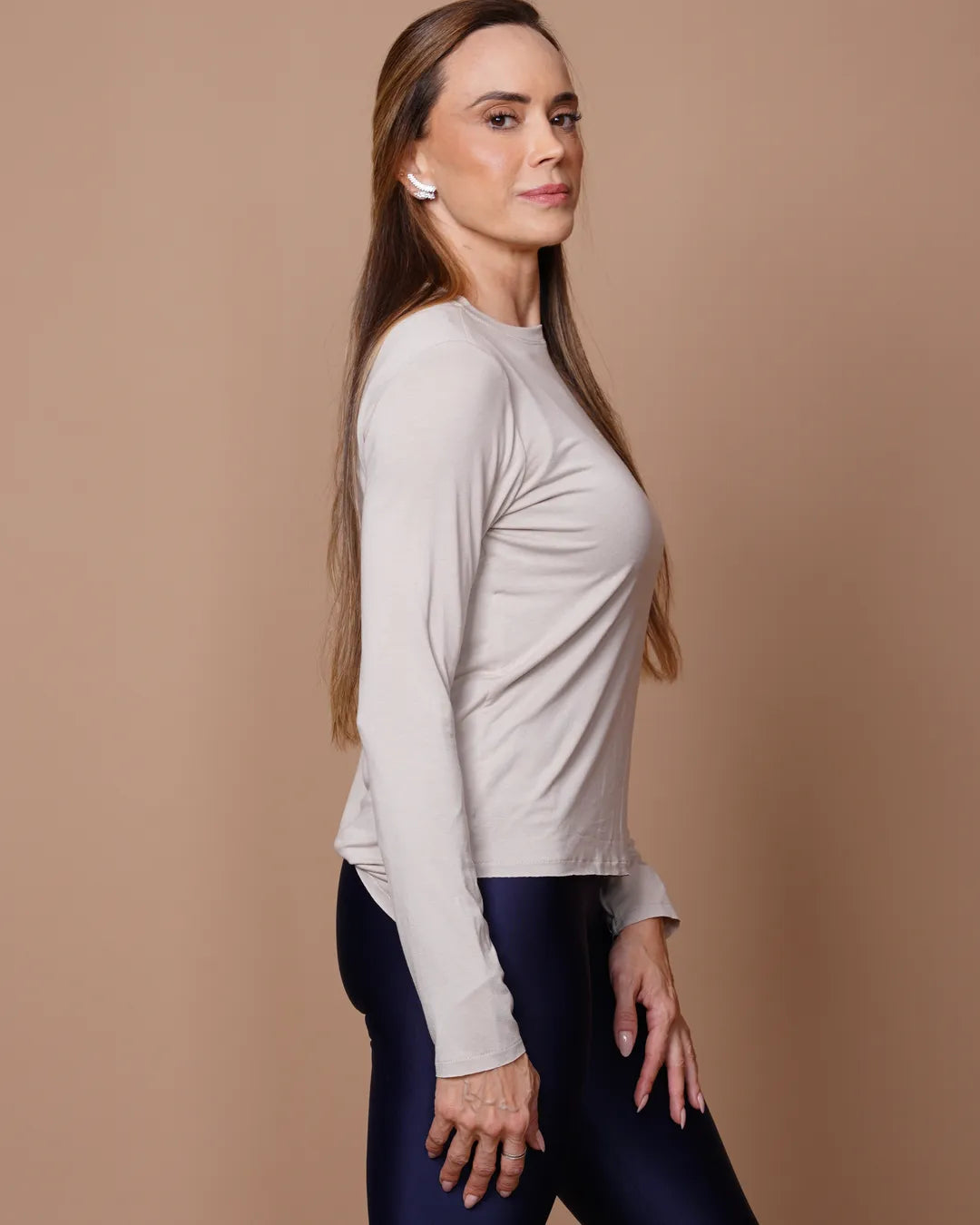 Camiseta Cris ML - Viscose com elastano